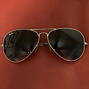 Large Ray-Ban gradient aviators